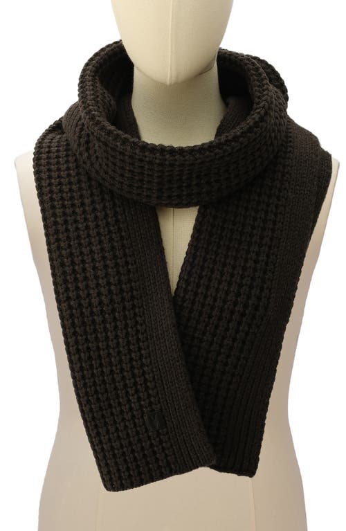 Shop Allsaints Thermal Knit Scarf In Carter Grey