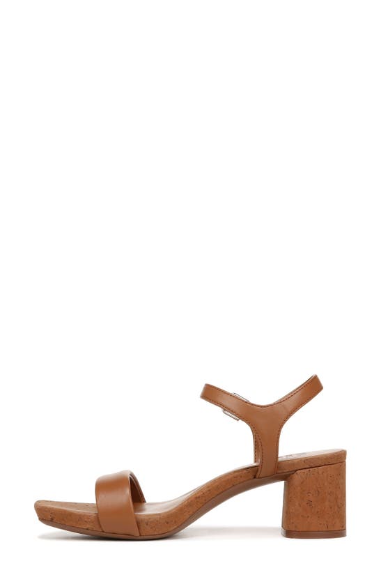 Naturalizer Izzy Ankle Strap Sandal In English Tea Leather
