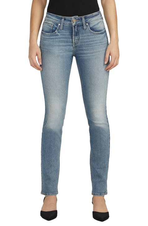 Silver Jeans Co.® Avery Curvy High Rise Luxe Stretch Straight Jean