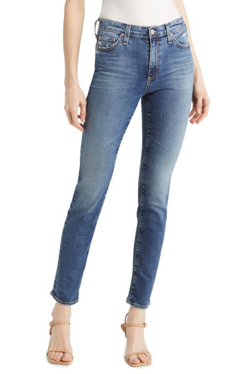 AG Mari High Waist Ankle Slim Straight Leg Jeans in 14 Years Picturesque