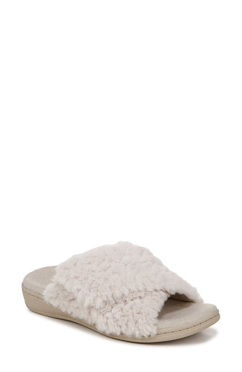 Shop Vionic Relax Ii Plush Slide Sandal In Off White