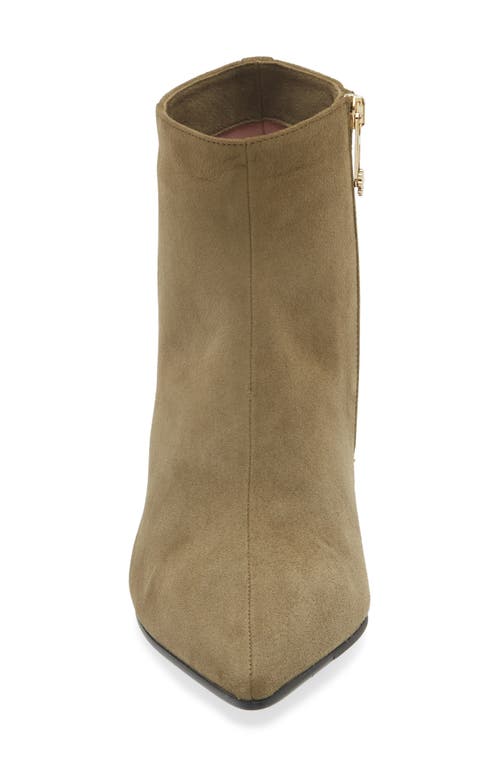Naot Robin Bootie In Olive Suede