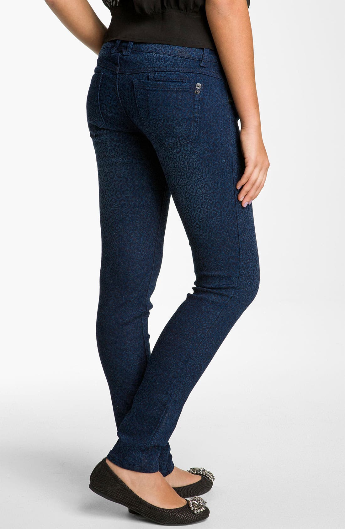 Jolt Animal Print Skinny Jeans (Juniors) Nordstrom