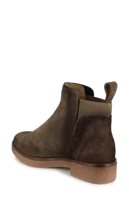 National Comfort Evita Bootie In Mocha Suede