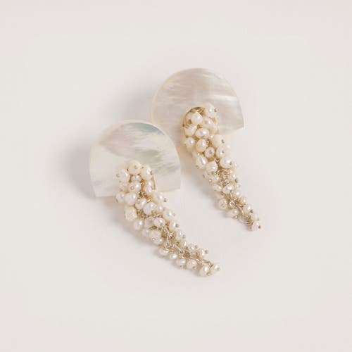 Freya Rose Hakuro Silver Midi Earrings In Silver