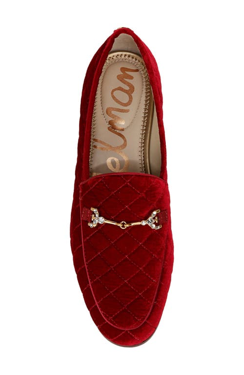 Shop Sam Edelman Loraine Regal Bit Loafer In Bright Scarlet