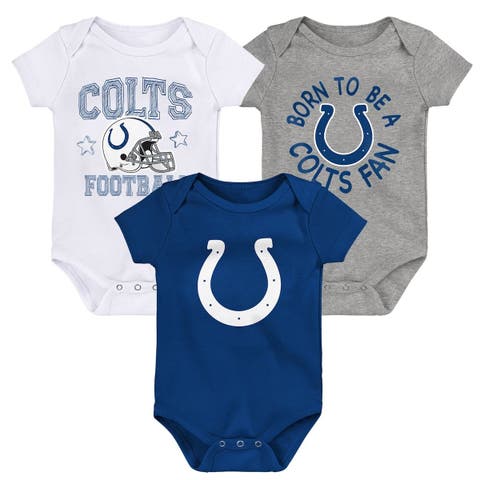 Dallas Cowboys Infant 3-Pack Game On Bodysuit Set - Navy/White/Heather Gray