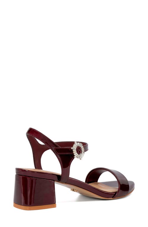 Shop Dune London Measure Ankle Strap Sandal In Red