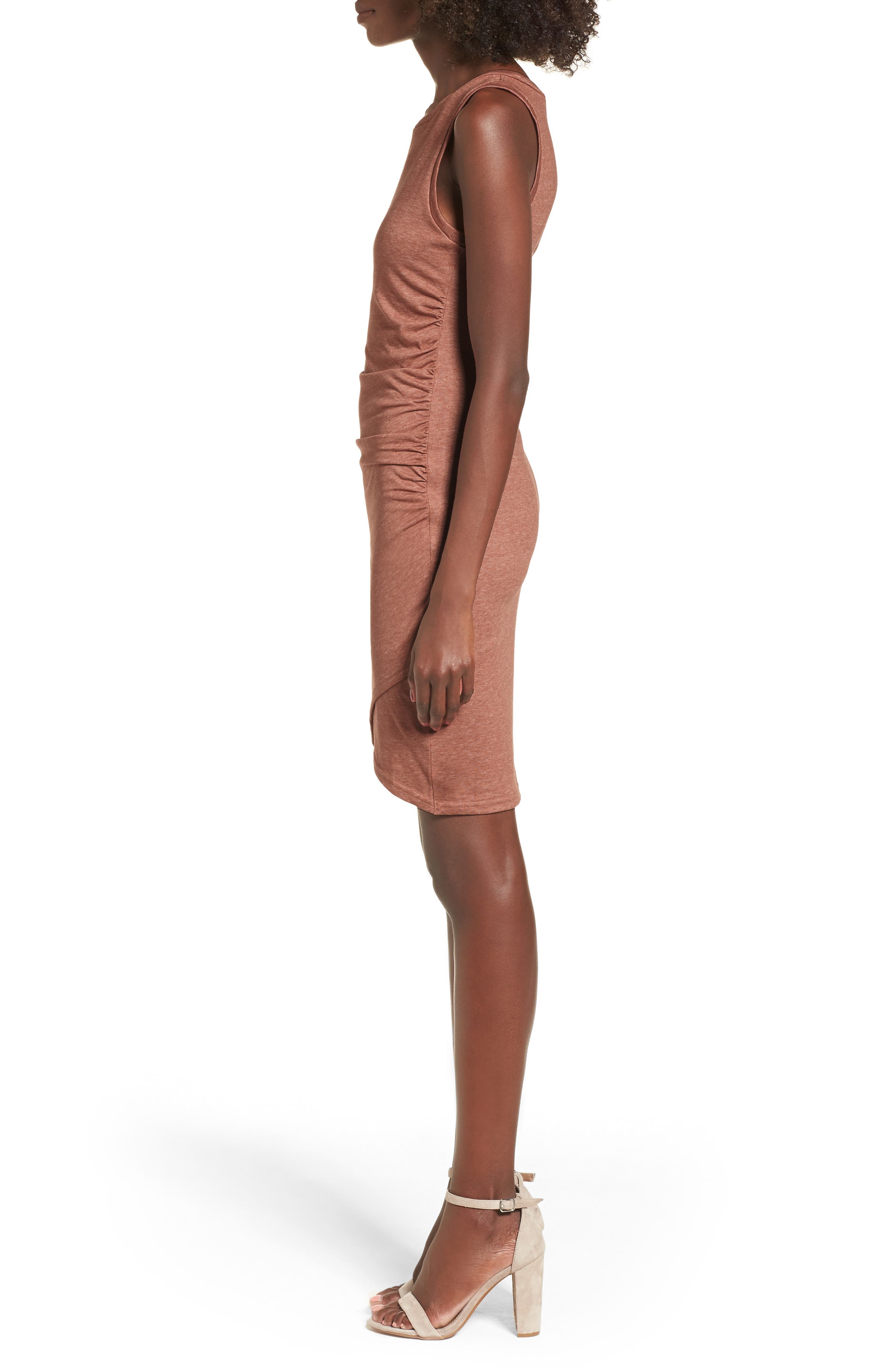 LEITH,
                            Ruched Body-Con Tank Dress,
                            Alternate thumbnail 266, color,
                            958