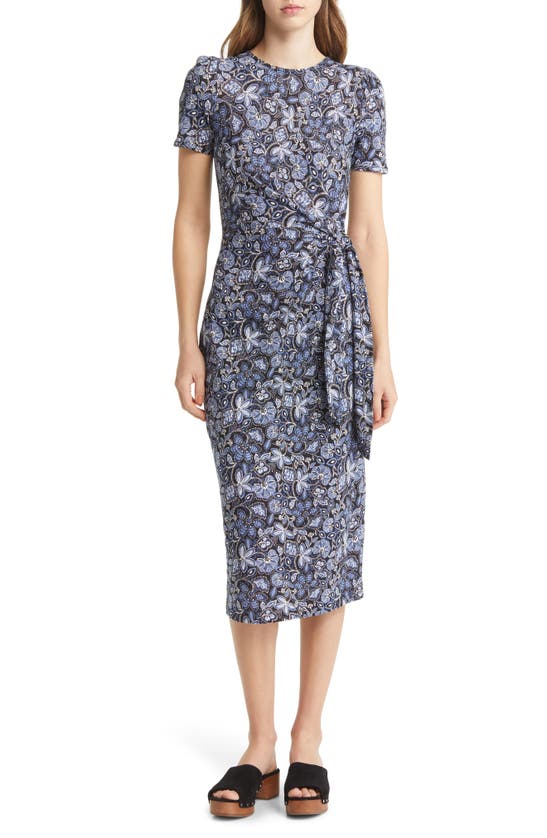 Boden Knot Front Jersey Midi Dress Rust Women | ModeSens