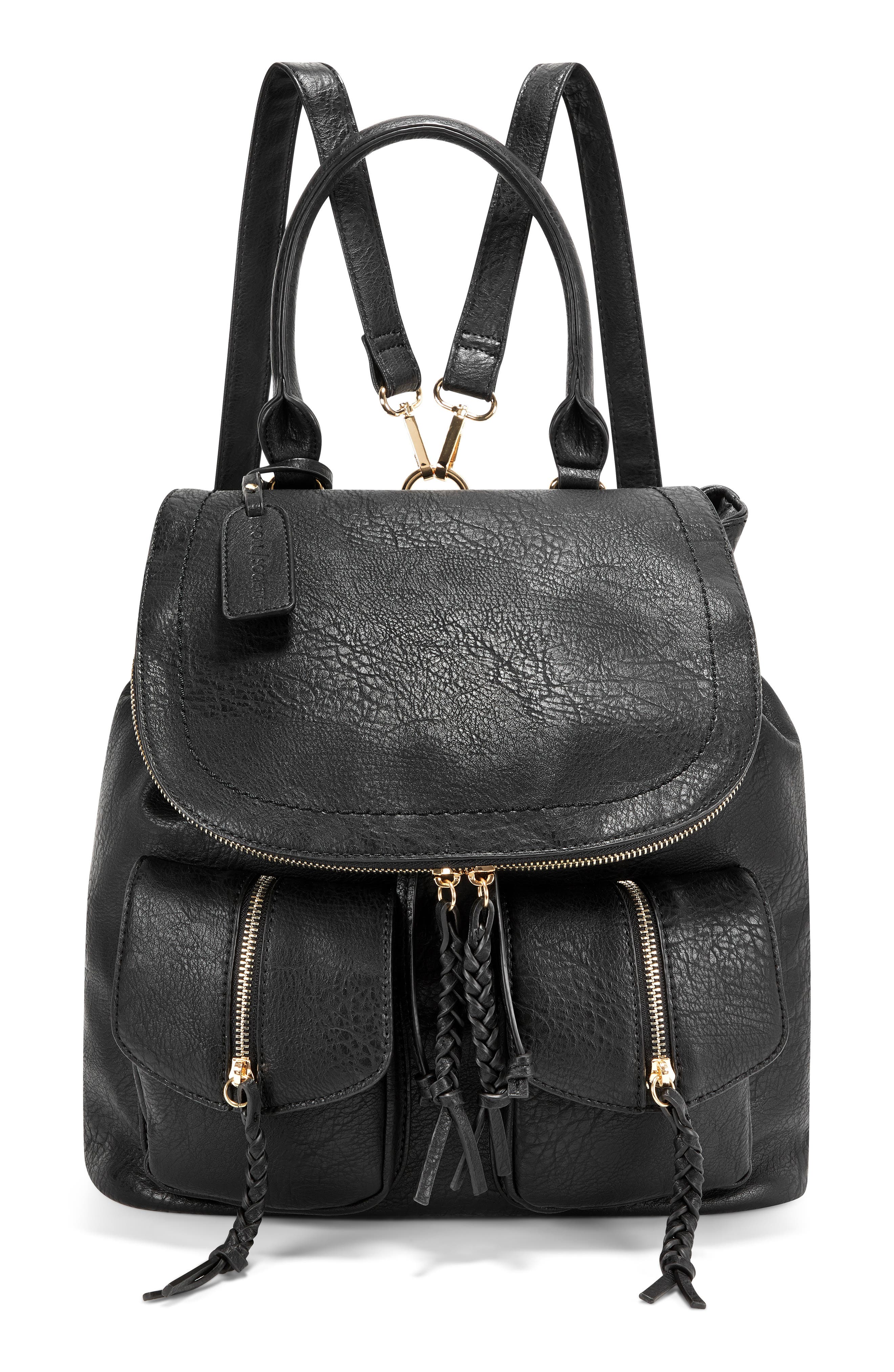 sole society black backpack