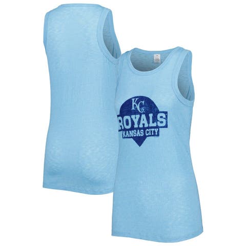 Soft As A Grape Inc. Kansas City Royals Women's Light Blue Tie Dye Short Sleeve T-Shirt, Light Blue, 100% Cotton, Size S, Rally House