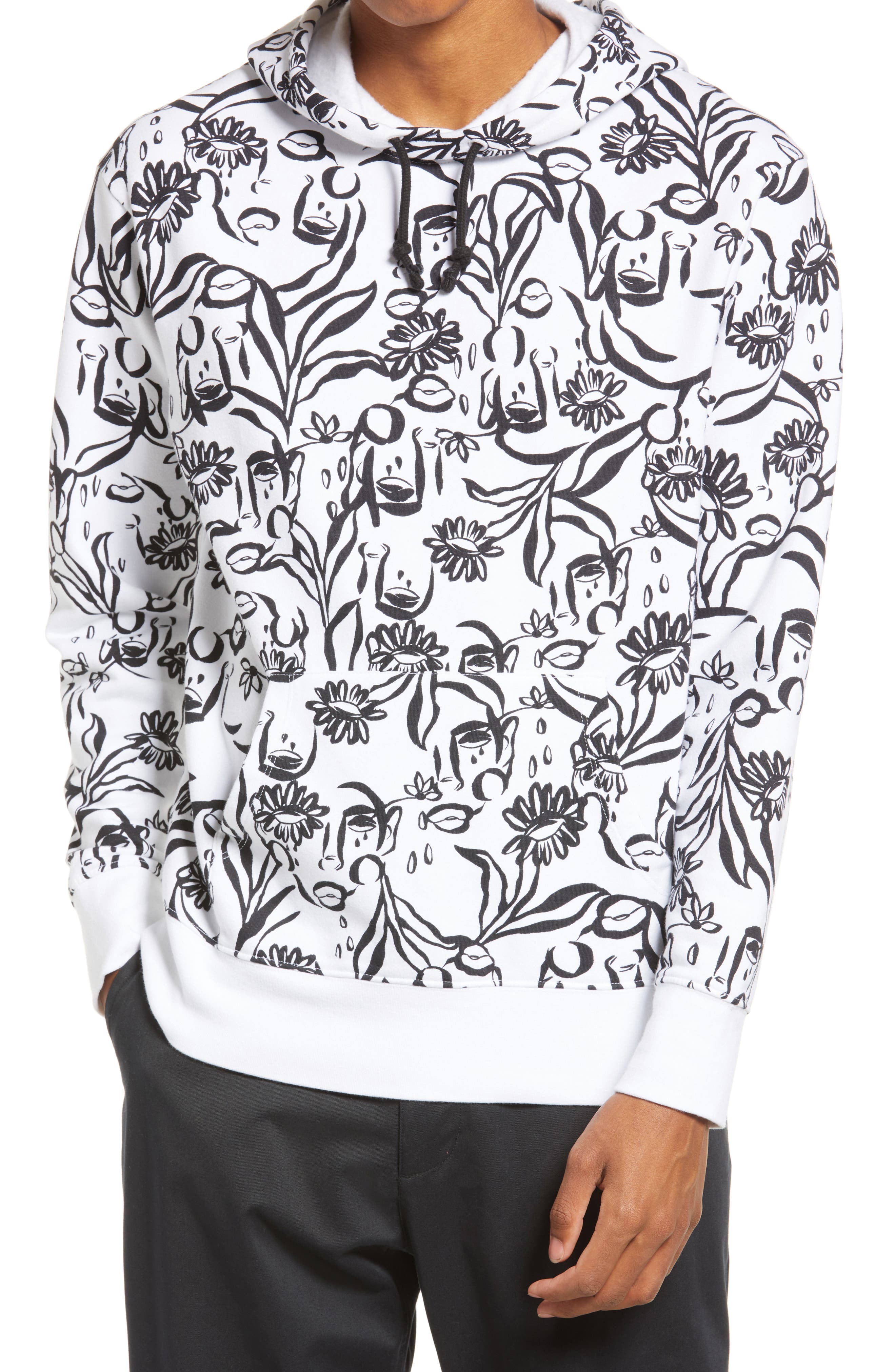 cristina fuzzy fleece pullover