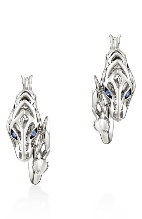 John Hardy Naga Hoop Earrings in Silver at Nordstrom