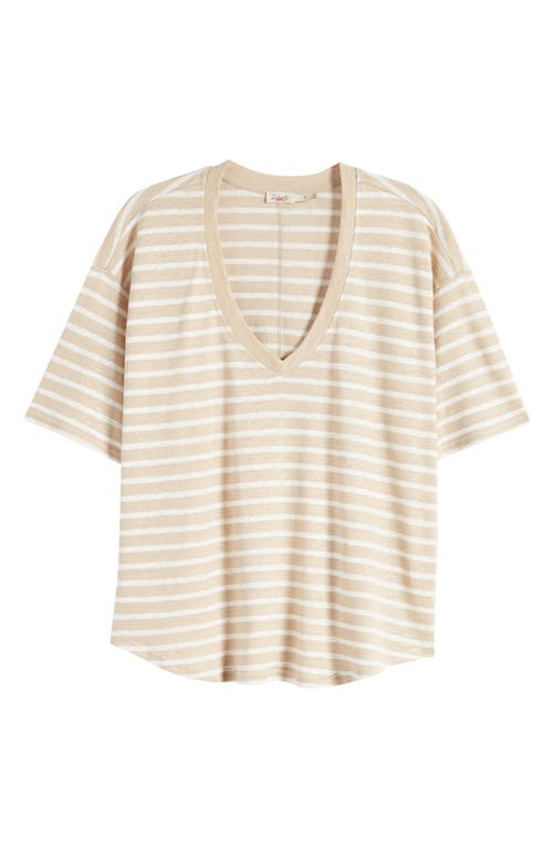 Faherty Oceanside Striped Top In Hampton Stripe