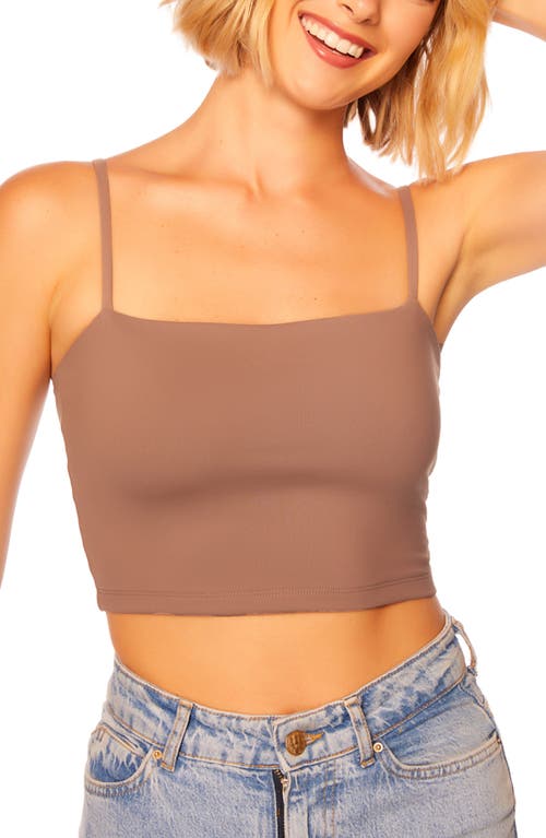 Susana Monaco Cropped Camisole Top In Cocoa