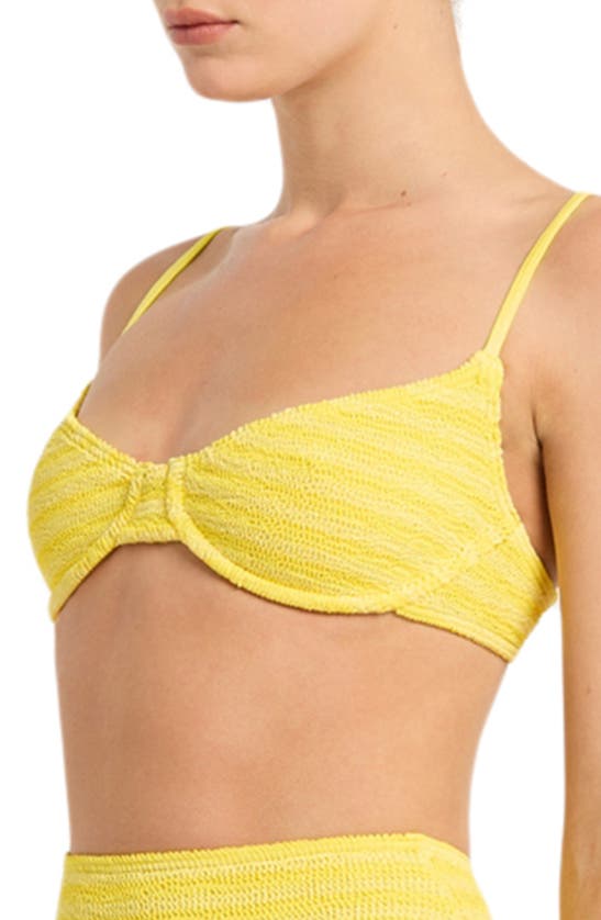 Shop Bondeye Bond-eye Gracie Underwire Bikini Top In Limoncello Stripe