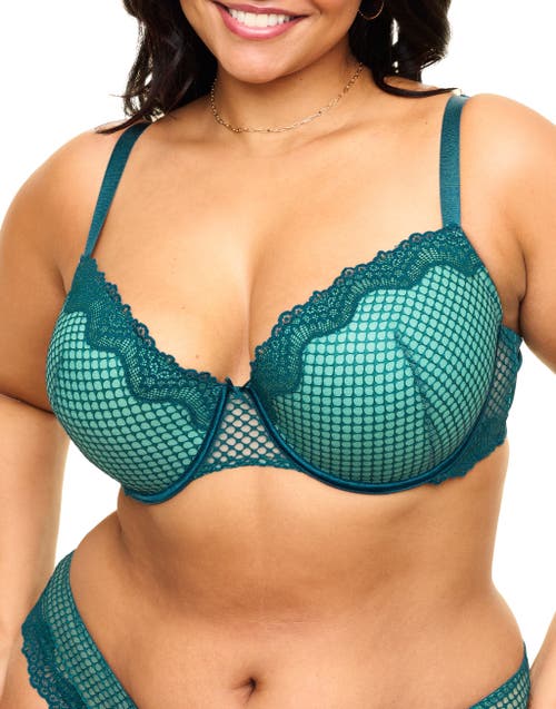 Shop Adore Me Rubie Push Up Demi Bra In Dark Blue