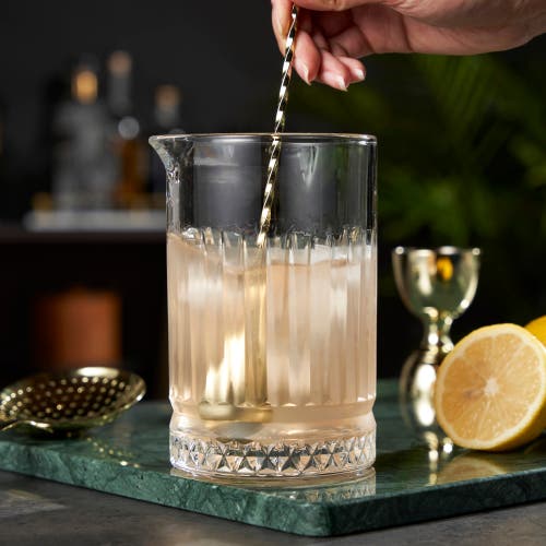 Viski Pedestal Crystal Mixing Glass In Clear