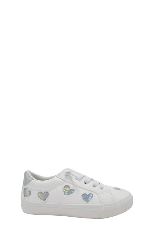 Shop Jellypop Kids' Heartland Sneaker In White/silver