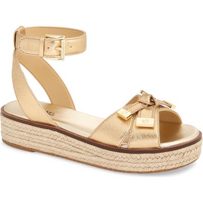 Michael Michael Kors Ripley Platform Sandal, Metallic