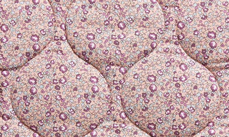 Shop Bibs X Liberty London Floral Print Quilted Blanket In Eloise Blush
