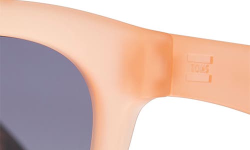 Toms Florentin 52mm Cat Eye Sunglasses In Peach Crystal Fade/blue