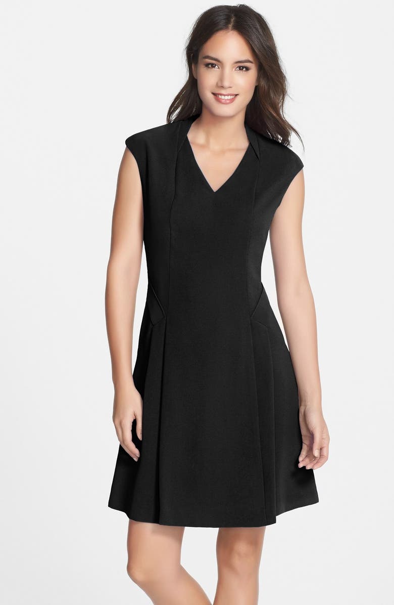 Marc New York by Andrew Marc V-Neck Fit & Flare Dress | Nordstrom
