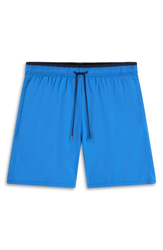 Shop Bugatchi Quinn Swim Trunks In Classic Blue