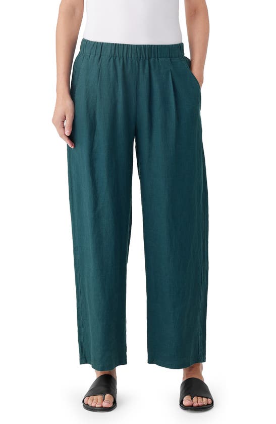 EILEEN FISHER ORGANIC LINEN LANTERN ANKLE PANTS