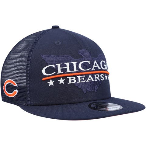 Men's New Era White Chicago Bears Wave 9FIFTY Snapback Hat