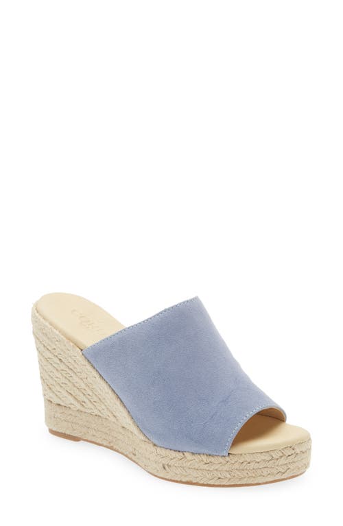 Cordani Easton Espadrille Wedge Sandal in Blue Suede