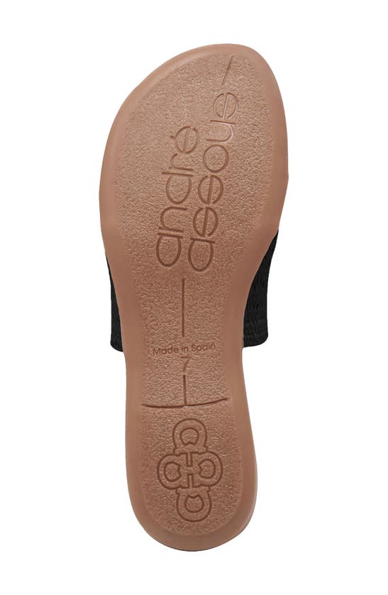 Andre Assous Nice Featherweight Woven Flip Flop In Black