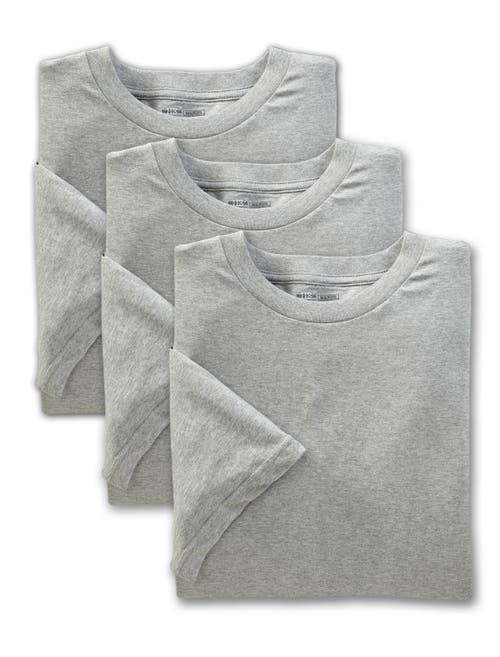 Shop Harbor Bay By Dxl 3-pack Color Crewneck T-shirts In Grey