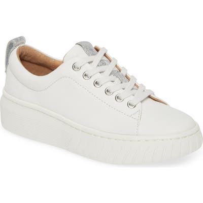 Sofft Pacey Platform Sneaker- White