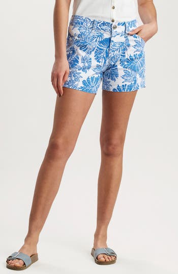 Supplies By Union Bay Axil Utility Shorts In Havana Palm Leaf Vintage Blue