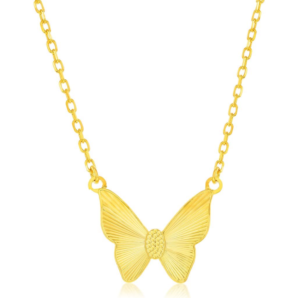 SIMONA SIMONA BUTTERFLY PENDANT NECKLACE