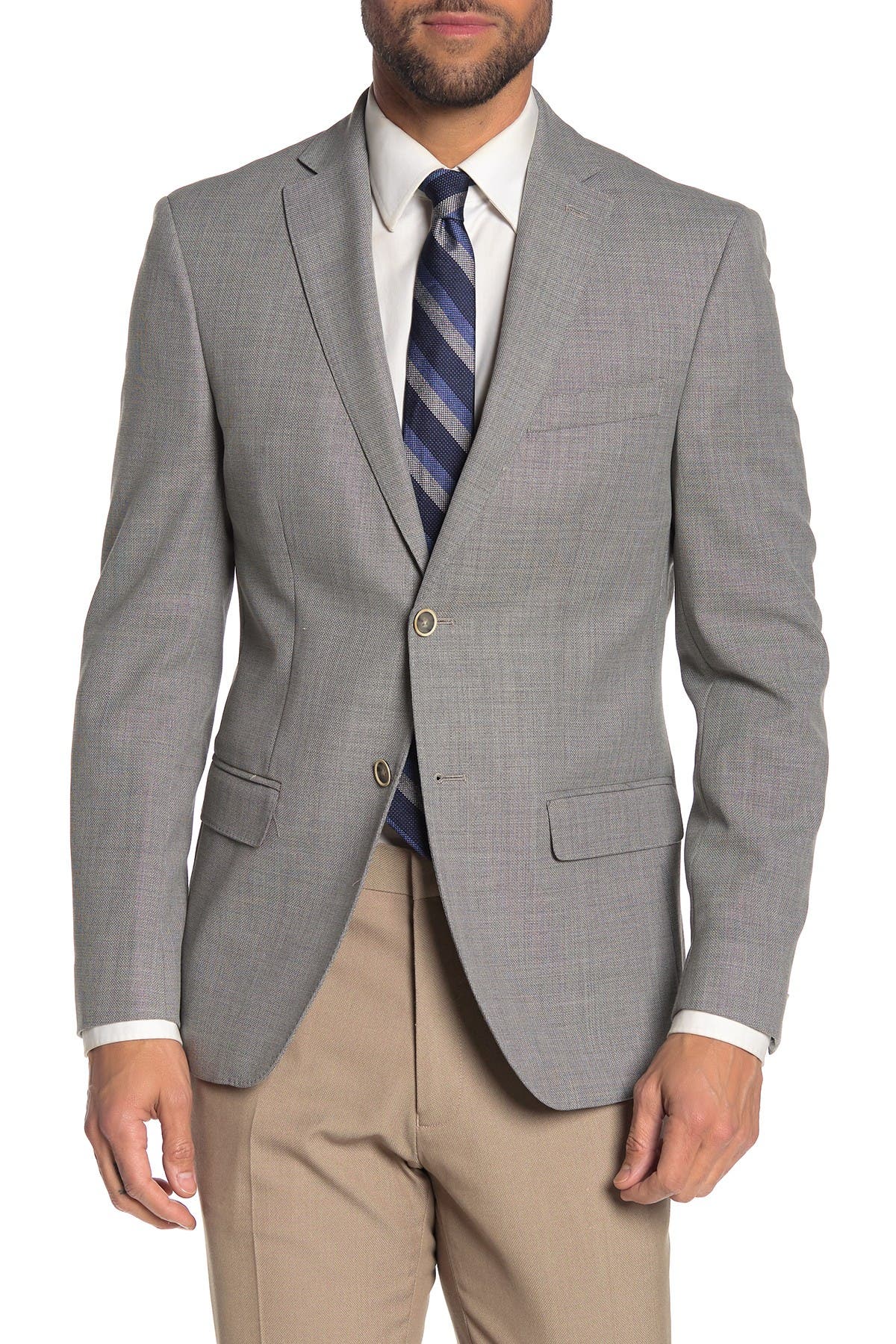 Tommy Hilfiger | Grey Weave Two Button 