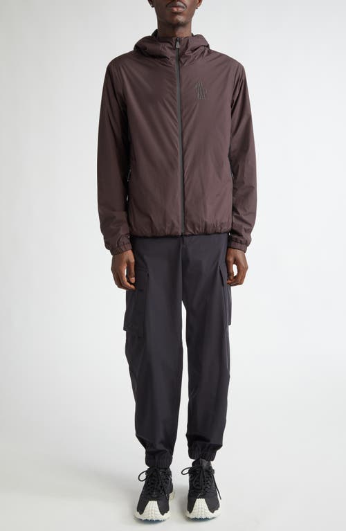 Shop Moncler Bissen Day-namic Ripstop Hooded Jacket In Dark Red