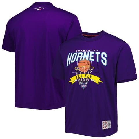 Men's Tommy Jeans Purple Charlotte Hornets Tim Backboard T-Shirt