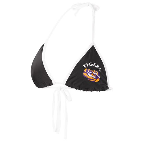 Women's G-III 4Her by Carl Banks Black San Francisco 49ers Perfect Match  Bikini Top