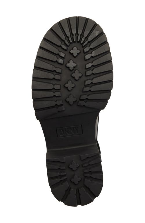 Dkny Phillipa Platform Combat Boot In Black