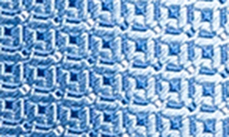 Shop Eton Tonal Geometric Silk Tie In Lt/ Pastel Blue