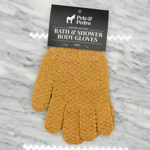 Pete & Pedro Bath & Body Exfoliating Shower Gloves