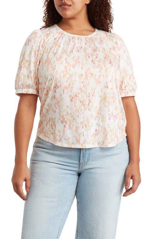 Wit & Wisdom Puff Sleeve Top Sweet Melon at Nordstrom,