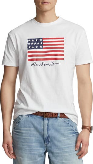 Polo Ralph Lauren Big & Tall Americana Flag Jersey Short Sleeve T-Shirt