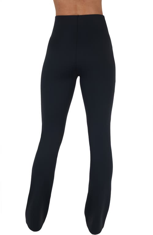 Shop Yogalicious Upper East Side Pintuck Flare Pants In Black