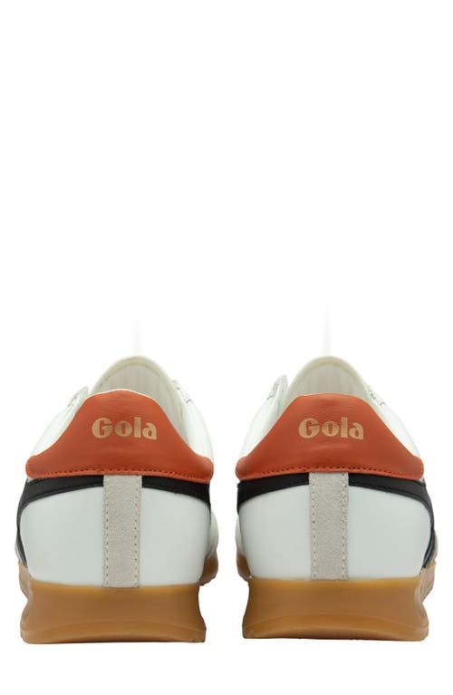 Gola Torpedo Sneaker In White/black/moody Orange