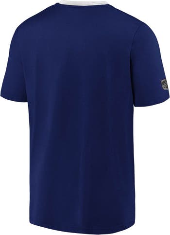 Men's St. Louis Blues Fanatics Branded Blue Team Color Lockup Fitted  Pullover Hoodie