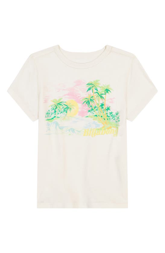 Shop Billabong Kids' Beach Dream Cotton Crop Graphic T-shirt In Pink